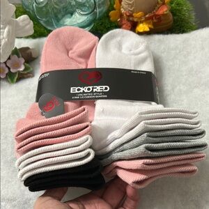 Ecko Unlimited Pink and White Casual Socks Multi-Pack